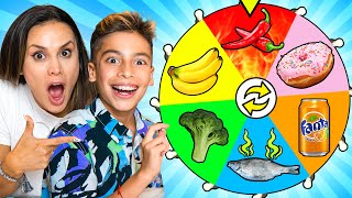 SPIN THE WHEEL & EATING Whatever COLOR FOOD it Lands on! | The Royalty Family