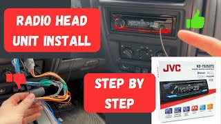 Jeep XJ Radio Head Unit Replacement (JVC KD-T925BTS)