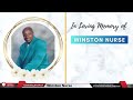 celebrating the life of winston nurse.