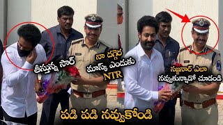 MUST WATCH : See How CP Sajjanar Reacts After Seeing Jr NTR || Jr NTR Dynamic Entry || NSE