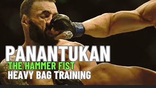 How to Train the Kali Panantukan Hammer Fist on the Heavy Bag