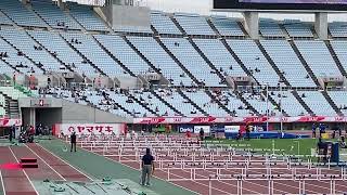 第106回日本選手権大会　予選1組　女子100mH   青木益美選手