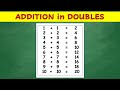 Addition in Doubles 1-10 | Learn Addition | Math for Kids | Abakada