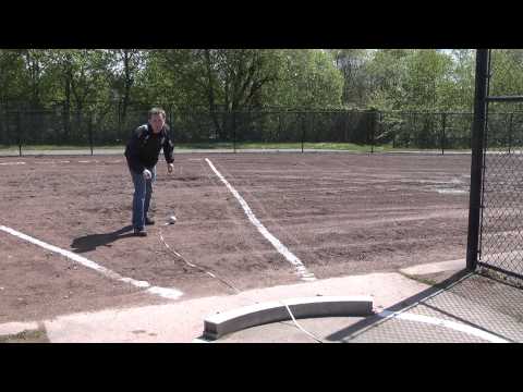 How is a shot put throw measured?