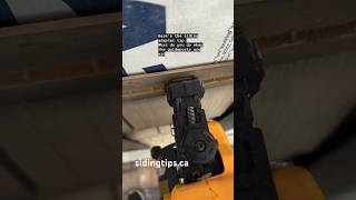 Installing vinyl shakes with Dewalt cordless roofing nailer and Siding Tips adapter