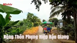 Chợ Cầu Móng Xã Hòa An Đến Thị Trấn Kinh Cùng Trên Tuyến Đường Nông Thôn  Phụng Hiệp Hậu Giang.