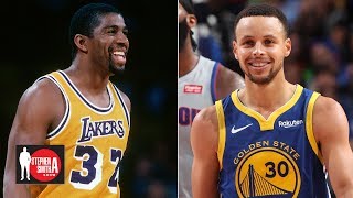 Allen Iverson picks Curry, Kobe over Magic Johnson in all-time starting 5 | Stephen A. Smith Show