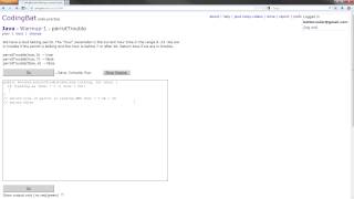 CodingBat - Java Warmup-1 Solution - parrotTrouble