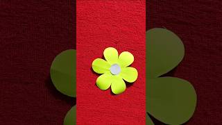 Paper flower | kagaj ka phool #shorts #flowers | 6 petal paper flower making ideas
