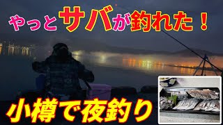 7月上旬☆北海道小樽港で夜釣り！サバ＆イワシ釣り！大鯖狙いで霧の中。