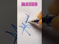 🔥stylish signature of letter m🖋️ 🥀masud name signature explain✅ signature shorts shortvideo