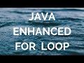 Java Enhanced for loop (for each loop) (manohar academy)
