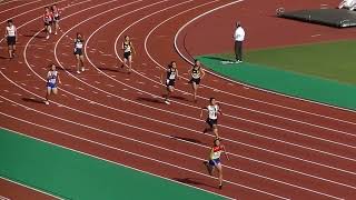 20221008博多の森カーニバル陸上 中学女子4x100mリレー予選第4組