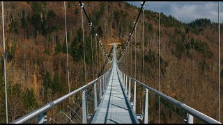 BLACKFORESTLINE -- BLACK FOREST GERMANY  PURE ADRENALINE Suspension bridge \u0026 Todtnauer Waterfalls