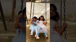 Swinging into Happiness: Sisters at Play ❤️😍🥰🤩👸👸🥰😍🤩❤️