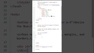 Set Dimension width Height in Jquery #css #htmlcss #coding