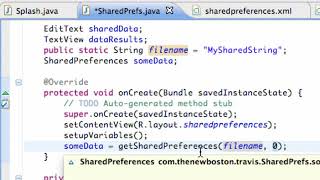 Android Application Development Tutorial 97 Loading SharedPreferences Data YouTube