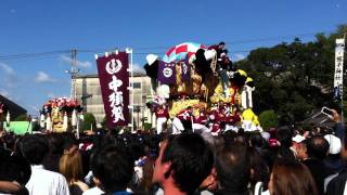 2011年新居浜太鼓祭り　大江と中須賀はげしく喧嘩