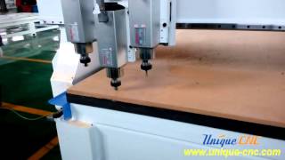 U-R2060 CNC Router with 3 shifts pneumatically spindles and Mach3 control system