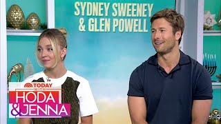 Glen Powell reveals the trust test Sydney Sweeney uses on set