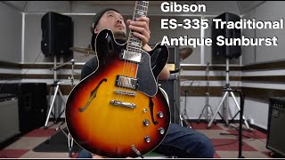 This is セミアコ！！Gibson「ES-335 Traditional Antique Sunburst」を弾かせていただきました！