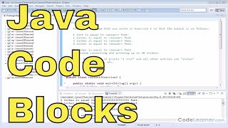 17z - Learn Java Code Blocks - Exercise 3
