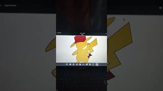 Drawing Pikachu using python #coding #shorts #python #pikatchu #drawing