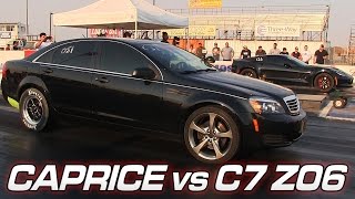 Chevy Caprice vs C7 Z06 Corvette