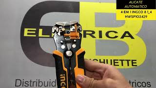 ALICATE AUTOMATICO 4 EM 1 INGCO 8 1/4 HWSP102429 / ELETRICA BICHUETTE