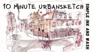 Make Sketching Easy - A 10 Minute Urban Sketch Tutorial - Watercolour and Ink