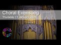 Choral Evensong | Thursday 11 January 2024 | Chester Cathedral