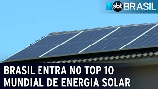 Brasil entra no top 10 mundial de energia solar | SBT Brasil (21/04/23)