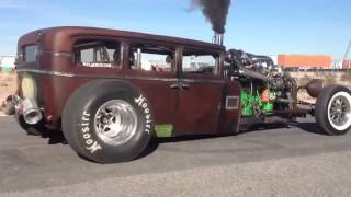 CUMMINS diesel Rat Rod TAKE OFF!!!