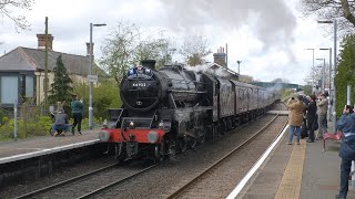 Black 5 44932 returns 'The Great Britain XV' to London via the GEML - 23.04.23