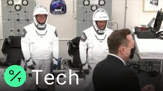 SpaceX Launch: Elon Musk Meets with NASA Astronauts Before Takeoff