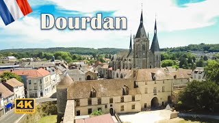 Dourdan, France - City walks- Château de Dourdan - 4K Walks