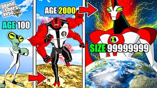 GTA 5 : FRANKLIN GROWING $1 BEN 10 into $1,000,000,000 BEN 10 In GTA 5 ! (GTA 5 Mods)