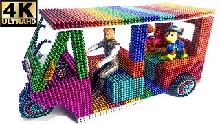 Build Electric Rickshaw with Magnetic Balls Satisfaction 100%, Let's See I Do DIY This - BuPiShow 4K
