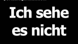 German phrase for I don't see it is Ich sehe es nicht