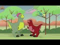 dinosaur fighting 🦖 sordes v s nothronychus dinosaur cartoon for kids