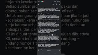 Rangkuman Tentang apa itu K3.