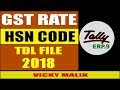 How to Show GST Rate with HSN Code TDL File In Tally ERP 9, Display Item With HSN Code & GST Rate