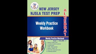 📘 New Jersey NJSLA Algebra 1 Test Prep Workbook Volume 2 | Book Preview