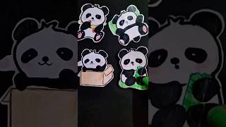 cute stickers for journal | Panda 🐼|#shorts #shortvideo #art #journalstickers