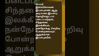 உங்கள் பெயர் இதுவா வரிசையில் 15