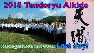 2018 Tendoryu Aikido Seminar in Herzogenhorn 2nd week Last day