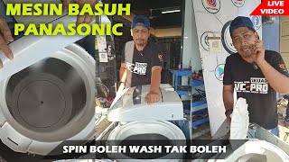 MESIN BASUH PANASONIC SPIN BOLEH WASH TAK BOLEH