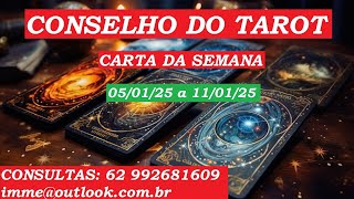 CONSELHO DO TAROT | Carta da semana de 05/01 a 11/01/25