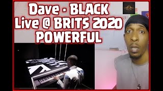 First Time BAHAMIAN {DJ Reaction} DAVE - BLACK Live Brits 2020...All i can say is POWERFUL