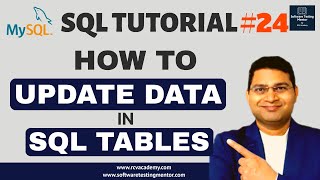 SQL Tutorial #24 - How to Update Data in SQL | SQL UPDATE Statement